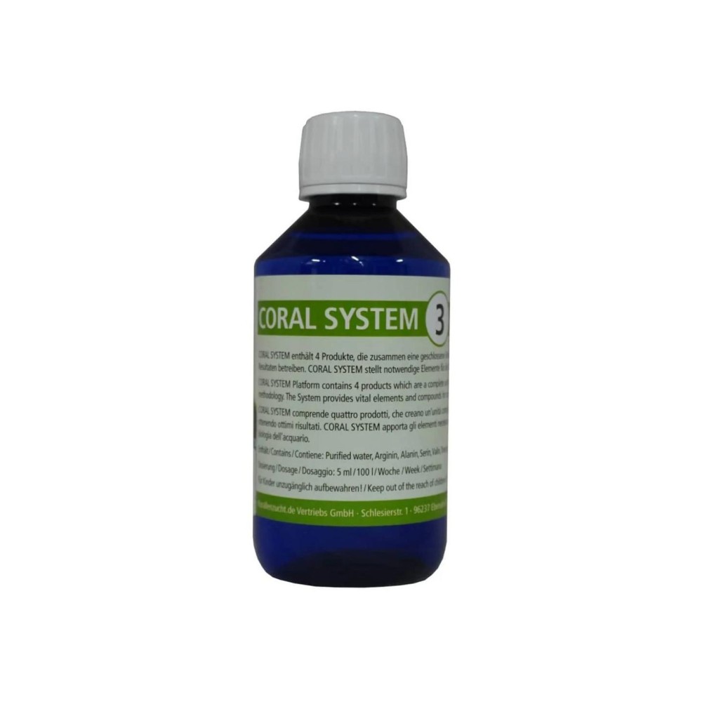 Integratore Korallen-zucht Coral System 3 - Alanina, Arginina e Aloe Vera per Coralli Sani